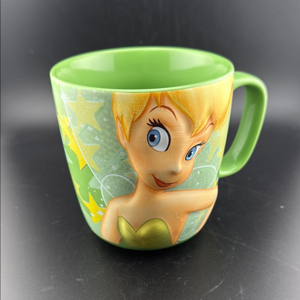 DISNEY STORE - TINKER BELL - LARGE COFFEE MUG CHUNKY 3D -